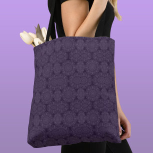 Tote Bag Cravate dans purpura motif ere réfraction