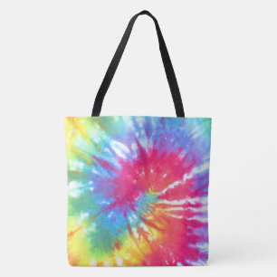 Tote Bag Cravate de Swirl arc-en-ciel