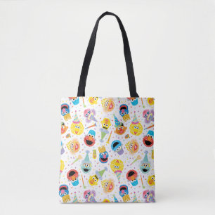 Tote Bag Crayon Copains de Sésame Motif de Fête