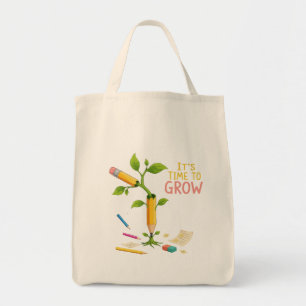 Tote Bag Crayon végétalisant "Il est temps de grandir" T