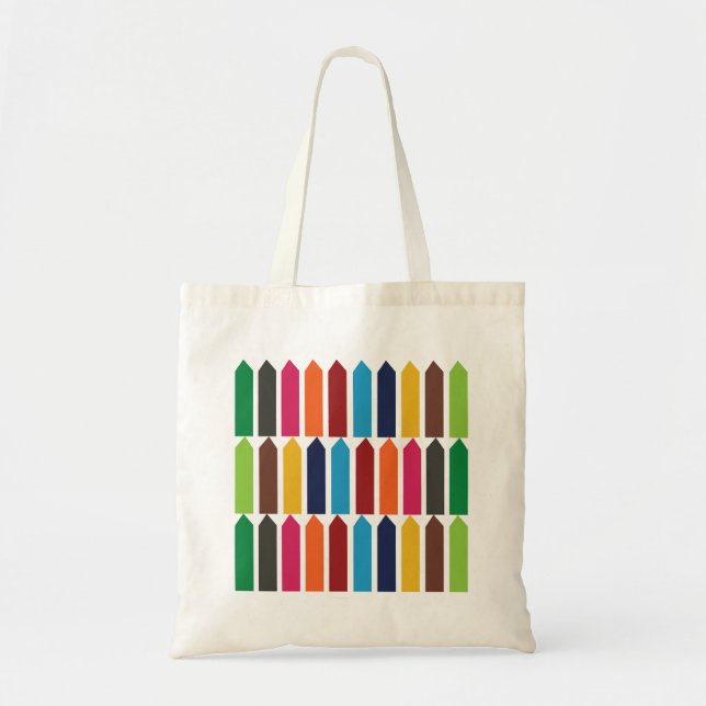 Tote Bag Crayons Elementary School Teacher Kids Colorful (Devant)
