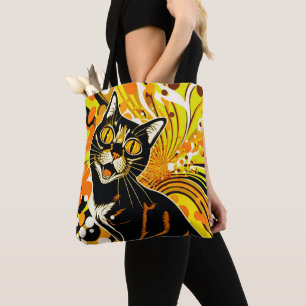 Tote Bag Crazy Cat