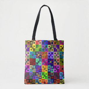 Tote Bag Crazy Quilt Allover Fourre-tout