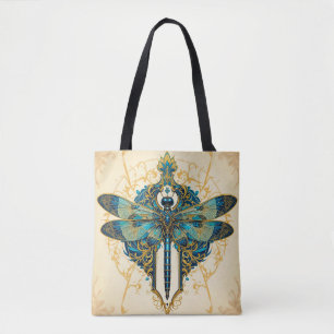 Tote Bag Création artistique de libellule complexe