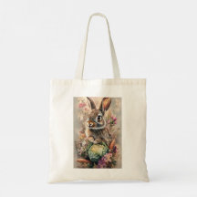 Création de lapin de jardin adorable pour le print