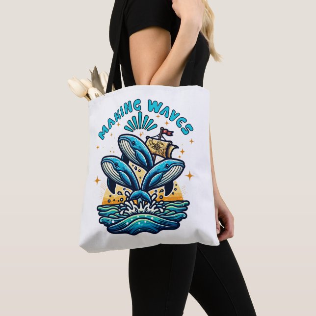 Tote Bag Création de vagues (De près)