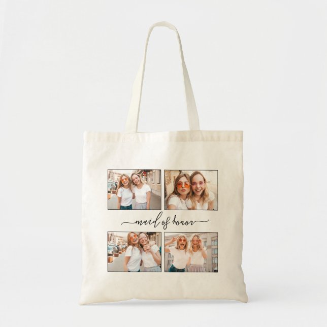 Tote Bag Création d'un collage photo personnalisé de femme  (Devant)