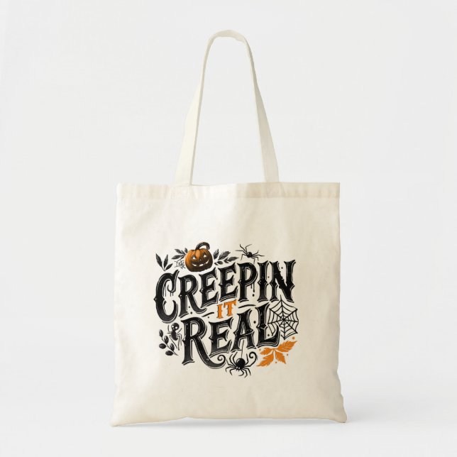Tote Bag Création Réelle Halloween (Devant)