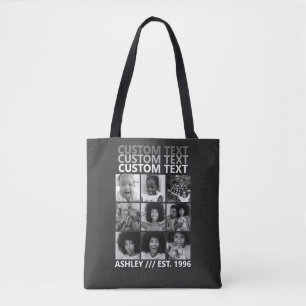 Tote Bag Création Vintage Personnalisée Votre propre collag