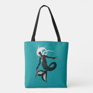Tote Bag Créature marine de dark fantasy Mermaid gothique