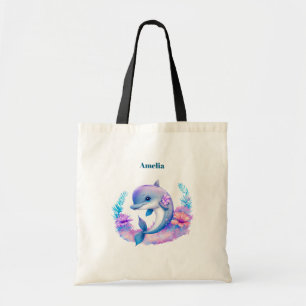 Tote Bag Créature Mer Dauphin Cute