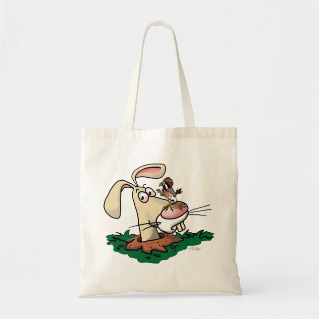 Tote Bag Crécerelle et Lapin (Devant)