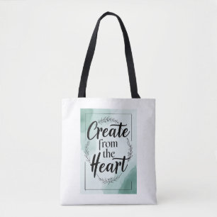 Tote Bag Créer avec cœur option 2