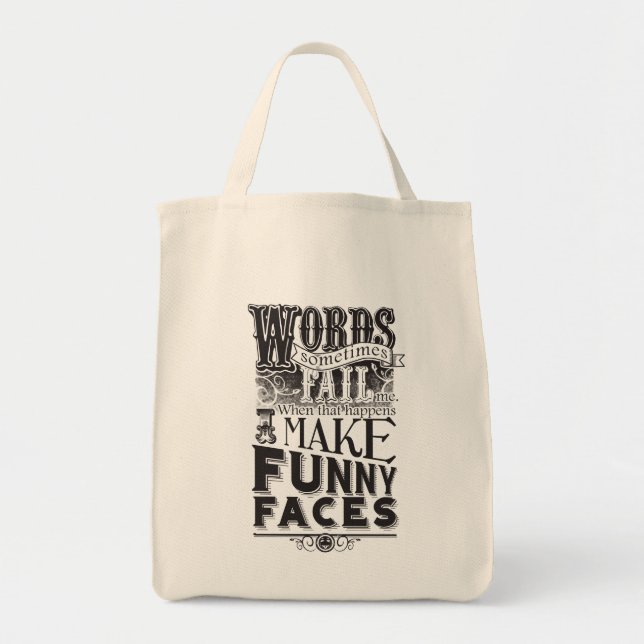 Tote Bag Créer des faces (Devant)