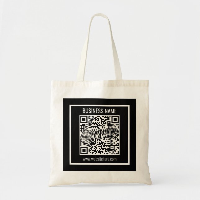Tote Bag Créer un code QR moderne instantanément (Devant)