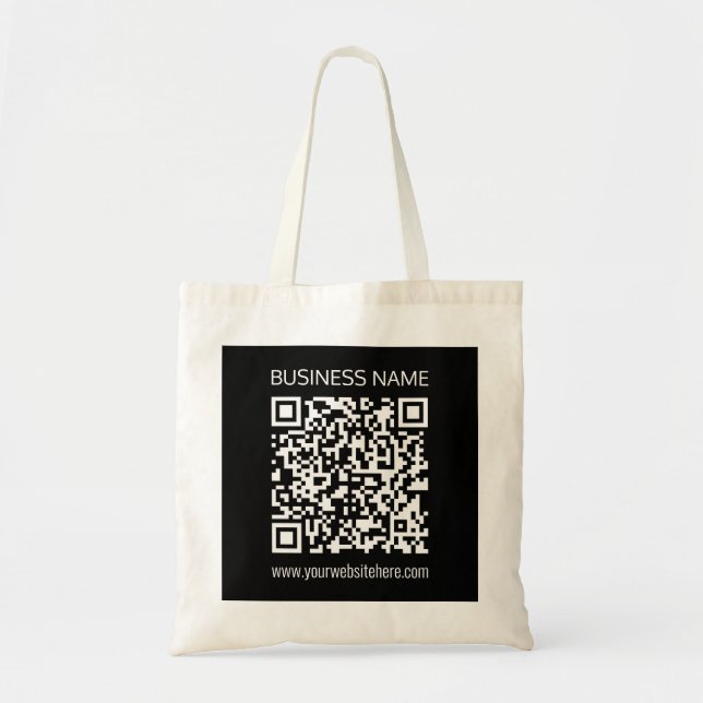 Tote Bag Créez un code QR instantanément avec l'URL de votr (Devant)