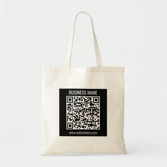 Tote Bag Créez un code QR moderne instantanément  (Devant)