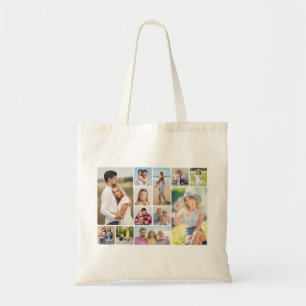 Tote Bag Créez vos propres angles ronds 12 Photo Collage