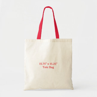 Tote Bag Créez votre budget naturel et rouge personnalisé