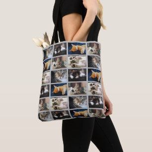 Tote Bag Créez votre propre bordure en gris de collection