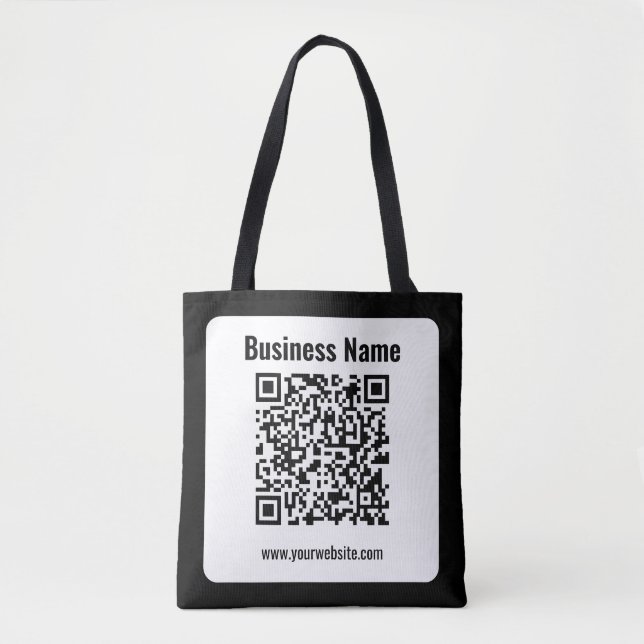 Tote Bag Créez votre propre code QR | Transparent (Devant)