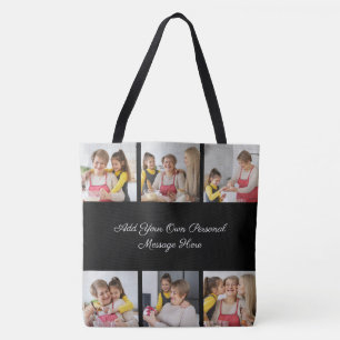 Tote Bag Créez votre propre collage de 6 photos Ajoutez vot