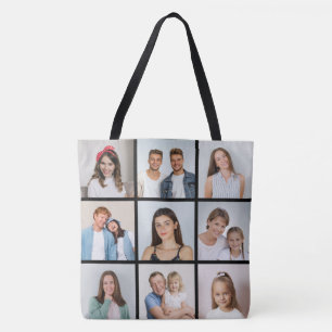 Tote Bag Créez votre propre collage de 9 photos