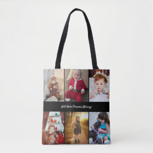 Tote Bag Créez votre propre collection photo de 6 personnes