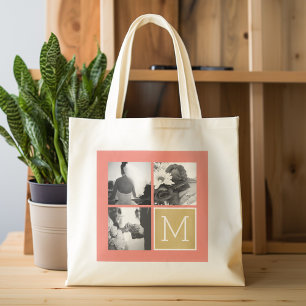 Tote Bag Créez votre propre collection photo Mariage Monogr
