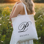 Tote Bag Créez votre propre monogramme personnalisé<br><div class="desc">Personnalisez ce sac fourre-tout avec votre nom ou votre texte. Pour une personnalisation plus avancée de cette conception,  veuillez cliquer sur le bouton "Personnaliser" ci-dessus !</div>
