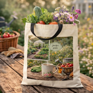 Tote Bag Créez votre propre photo de café avant le jardinag