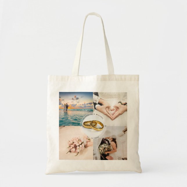 Tote Bag Créez votre propre photo de mariée et de Mariage d (Devant)