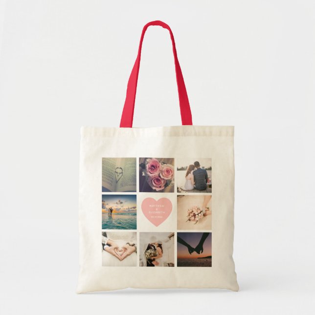 Tote Bag Créez votre propre photo Mariage personnalisée pou (Devant)