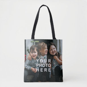 Tote Bag Créez votre propre photo personnalisée 2 photos
