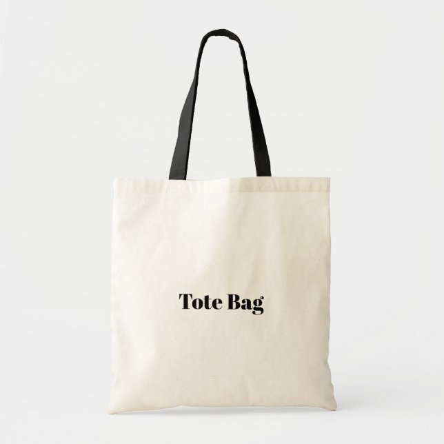Tote Bag Créez Votre Propre Promotion de Marque Simple (Devant)