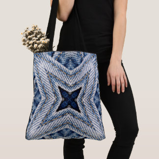 Tote Bag Créez votre propre Retro Denim Starburst personnal