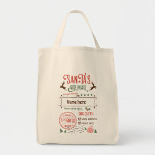 Tote Bag Créez votre propre sac-cadeau Père Noël Air Mail