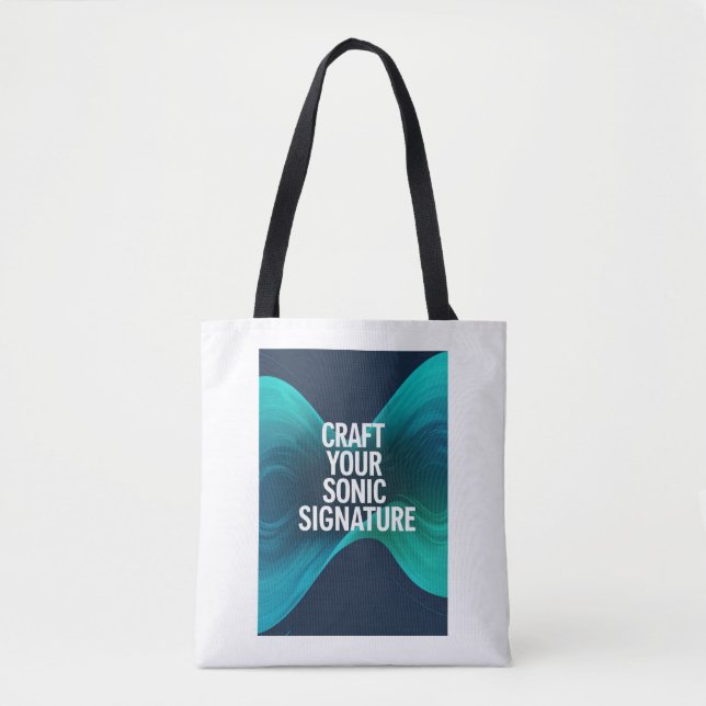 Tote Bag Créez votre signature sonore option 3 (Devant)