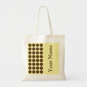 Tote Bag Crème de noix de muscade Points neutres avec texte