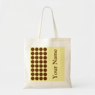 Tote Bag Crème de noix de muscade Points neutres avec texte