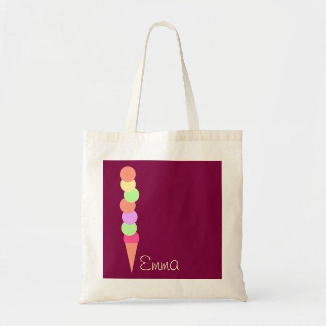 Tote Bag Crème glacée douce d'été (Devant)