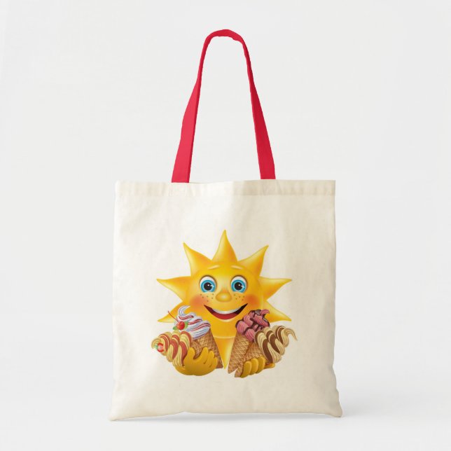 Tote Bag Crème glacée et bon soleil ! SRF (Devant)