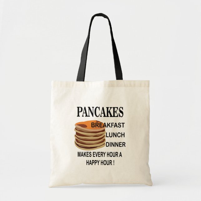 Tote Bag Crêpes Rend Chaque Heure Une Heure Heureuse Crêpe (Devant)