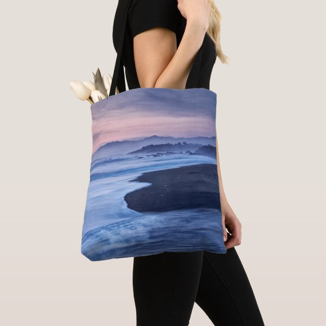 Tote Bag Crépuscule à Moonstone Beach (De près)