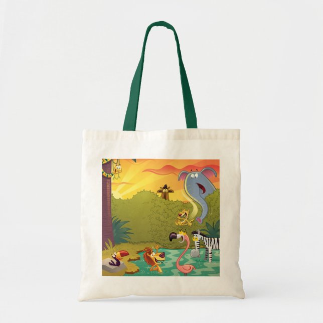 Tote Bag Crépuscule au trou d'eau (Devant)
