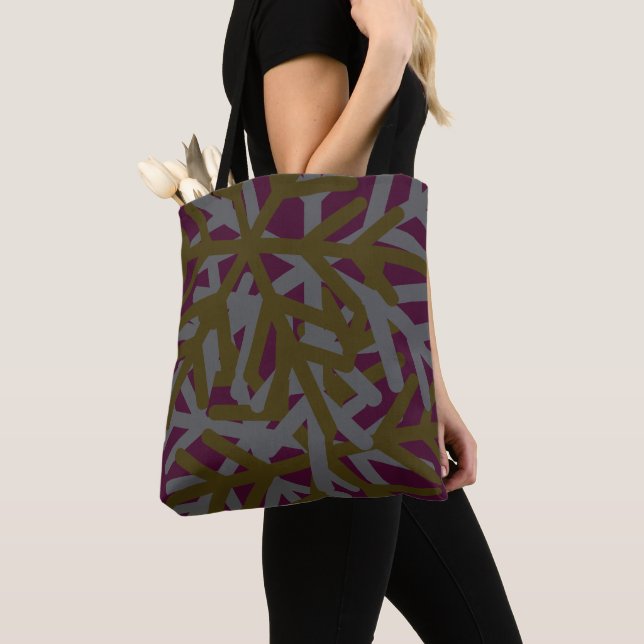 Tote Bag Crépuscule d'aubergine (De près)