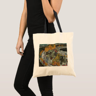 Tote Bag Crescent de maisons II, Ville d'Île par Egon Schie