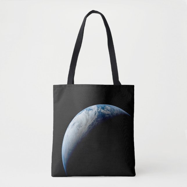 Tote Bag Crescent Terre De La Mission Apollo 4. (Devant)