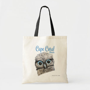 Tote Bag Creuser le corail FL de cap de peinture de hibou