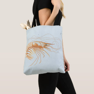 Tote Bag Crevettes vintages, Vie Marine Animaux de l'océan